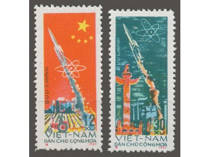 Vietnam, 1967, 12-30xu série Kosmos, Nr.483-84, (*)