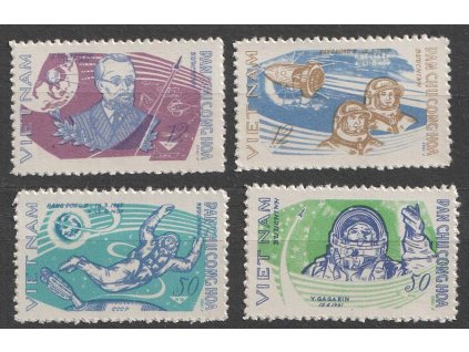 Vietnam, 1965, 12-50xu série Kosmos, Nr.401-4, (*)