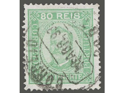 1892, 80R Carlos I., MiNr.73yB, razítkované