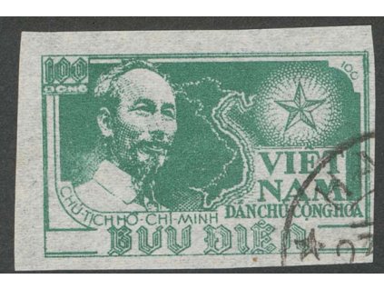 Vietnam, 1951, 100D Ho Chi Minh, MiNr.5B, razítkované