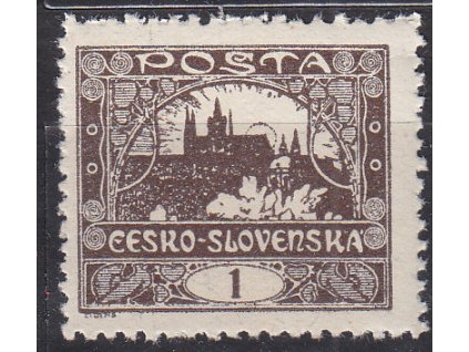 1h hnědá, ministr. Řz.11 1/2, Nr.1D, **, ilustrační foto