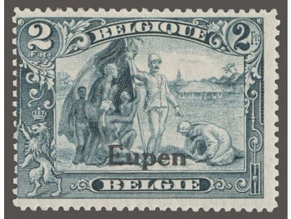 1920, Eupen, 2Fr s přetiskem Eupen, MiNr.12, **