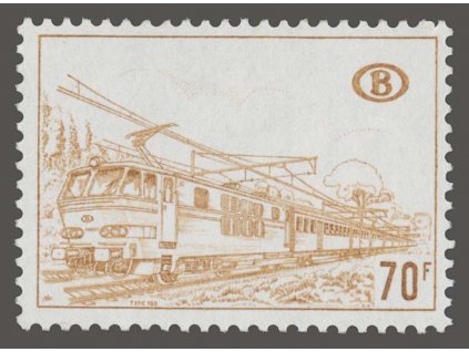 1972, 70Fr Eisenbahnpaketmarken, MiNr.347, **