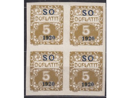 5h hnědoolivová, 4blok, Nr.SO33, **/*, ilustrační foto