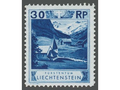 1930, 30Rp Kaple, MiNr.99, * po nálepce