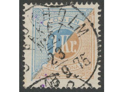 1874, 1 Kr doplatní, MiNr.10A, razítkované