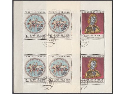 1970, 3-3Kčs Pražský hrad, PL, Nr.PL1831-2, razítkované, denní razítko