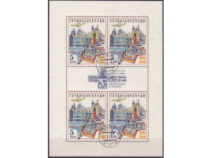 1967, 5Kčs PL PRAGA, Nr.PLL62, razítkované, denní razítko