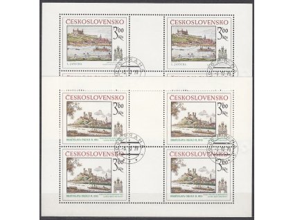 1979, 3-3.60Kčs PL - Bratislavské motivy, Nr.PL2410-11, razítkované, denní razítko