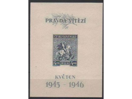 1946, 4+6Kčs Květen, typ II, Nr.A435, **