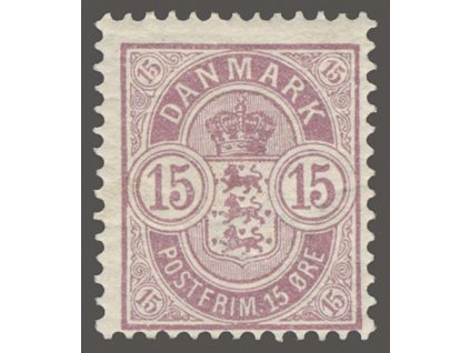 1901,15Q růžová, MiNr.38, * po nálepce