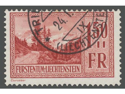 1934, 1.50Fr Valuna, MiNr.139, razítkované