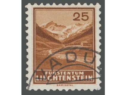 1934, 25 Rp Saminatal, MiNr.131, razítkované