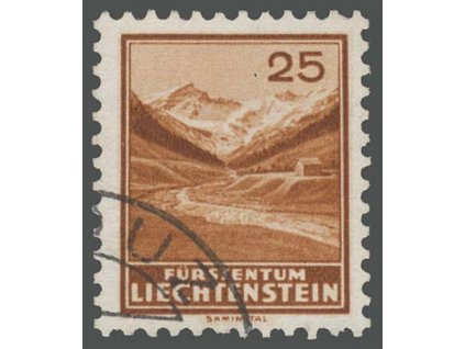 1934, 25 Rp Saminatal, MiNr.131, razítko