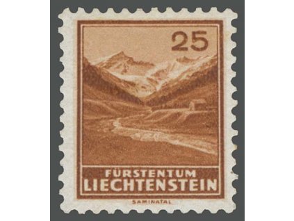 1934, 25 Rp Saminatal, MiNr.131, * po nálepce