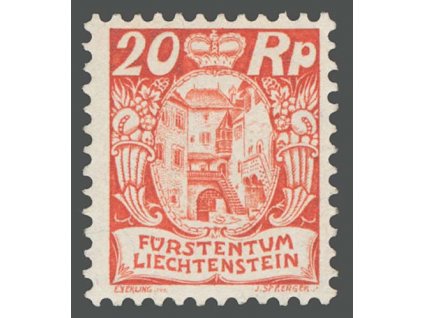 1924, 20 Rp Zámek, MiNr.70, ** , dvl