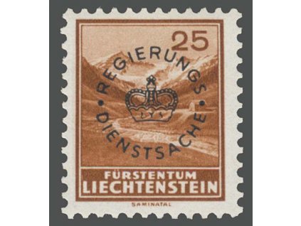 1934, 25 Rp služební, MiNr.15b, **