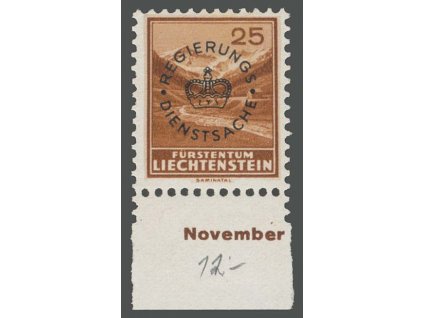 1934, 25 Rp služební, kat. MiNr.15b, **