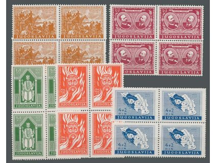 1940, 0.50-4 Din série, 4bloky, MiNr.413-17, **/*