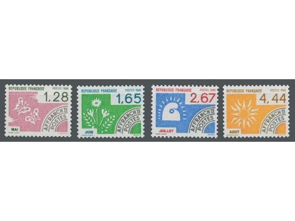 1986, 1.28-4.44Fr série Vorausentwertung, MiNr.2527-30, **