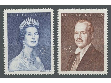 1960, 2-3 Fr série Knížecí pár, MiNr.402-3, **