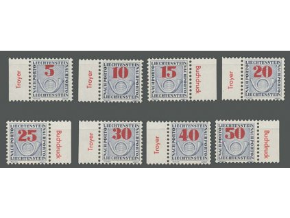 1940, 5-50 Rp doplatní série, MiNr.21-28, **
