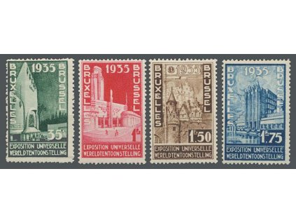 1934, 35C-1.75Fr Výstavní série, MiNr.378-81, **