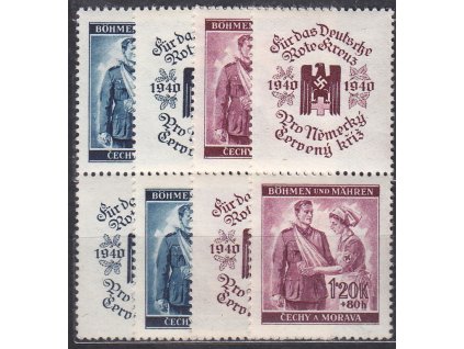 60h-1.20K Červený kříž I, H+D kupony, Nr.50-1, **