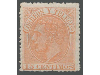 1882, 15C Alfons, MiNr.186b, * po nálepce