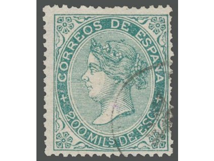 1868, 200 M Isabella, MiNr.95, razítkované