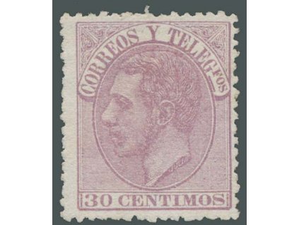 1882, 30C Alfons, MiNr.187, (*) , dv