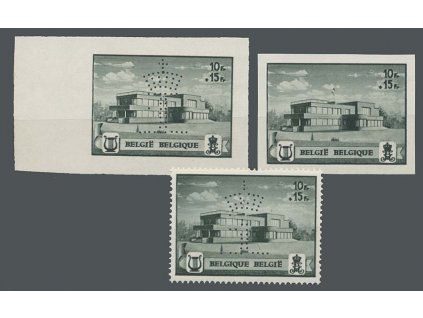 1941, 10Fr známka z aršíku, 3 varianty, MiNr.594,595, **