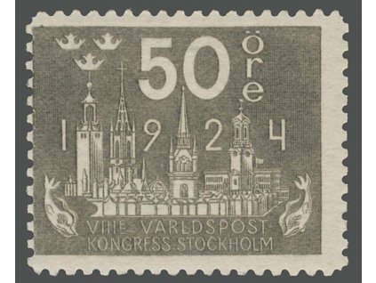1924, 50 Ö Poštovní kongres, MiNr.153W, **