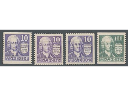 1938, 10-100 Ö série Swedenborg, MiNr.243-44, **/*
