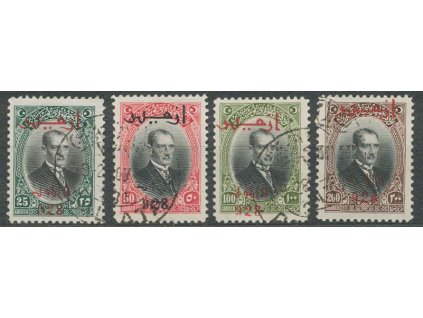 1928, 25-200 Ghr koncové hodnoty série, MiNr.878-81, razítko