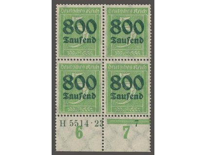 1923, 800 Tsd/5 Pf, 4blok, HAN H 5514.23, MiNr301A, **