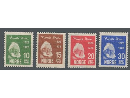 1928, 10-30Q série Ibsen, MiNr.137-40, **