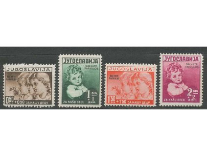 1938, 0.50-2Din série Kinderhilfe, MiNr.366-69, **