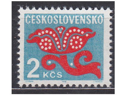1971, 2Kčs Doplatní, papír oz, Nr.D99xb, **