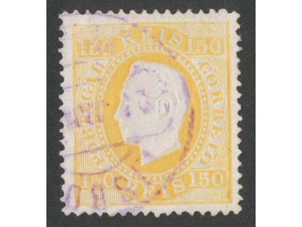 1879, 150 R Luis, MiNr.49yC, razítkované