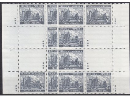 1939, 4K Ostrava, podkovy, L+P, varianta 3 hvězdičky, Nr.37, **