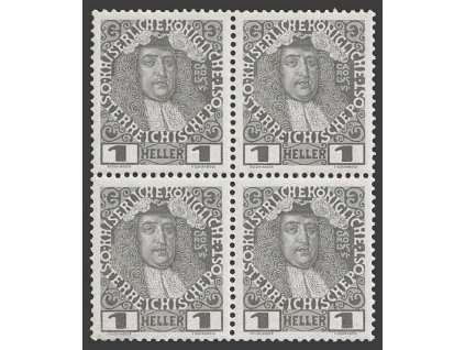 1908, 1 H Karel VI., 4blok, MiNr.139, **
