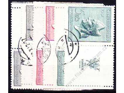 1.60-5Kčs sv. Vojtěch, levý a pravý kupon, Nr.450-2, razítkované, ilustrační foto