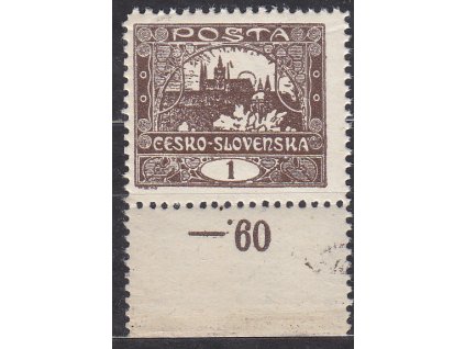 1h hnědá, ministr. Řz.11 1/2, kraj. kus s počitadlem, Nr.1D, **, dv