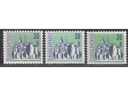 1965, 30h Košice, 3 ks - odstíny barev, Nr.1483a,b,c, **