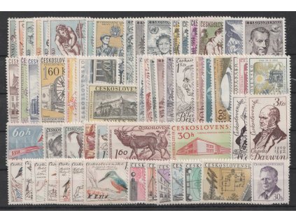 1959, kompletní ročník výplatních známek, **