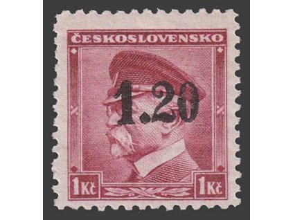 50h Masaryk, přetisk 1.20, **