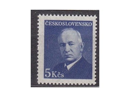 1948, 5Kčs Beneš, průsvitný - perg. papír, Nr.466, **