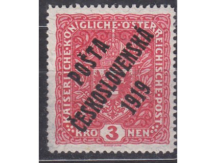 3K Znak, žilk. papír, I.typ, Nr.49, * po nálepce, ilustrační foto