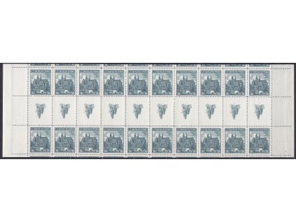 1938, 50h Košice, 10pás meziarší, Nr.345, **